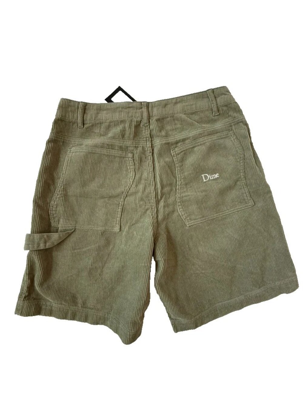 Dime Mens M Corduroy Shorts Green Olive Skater Streetwear NEW NWT Pantalons - Picture 5 of 10